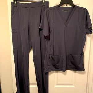 WonderWink Steel Gray Scrub Set